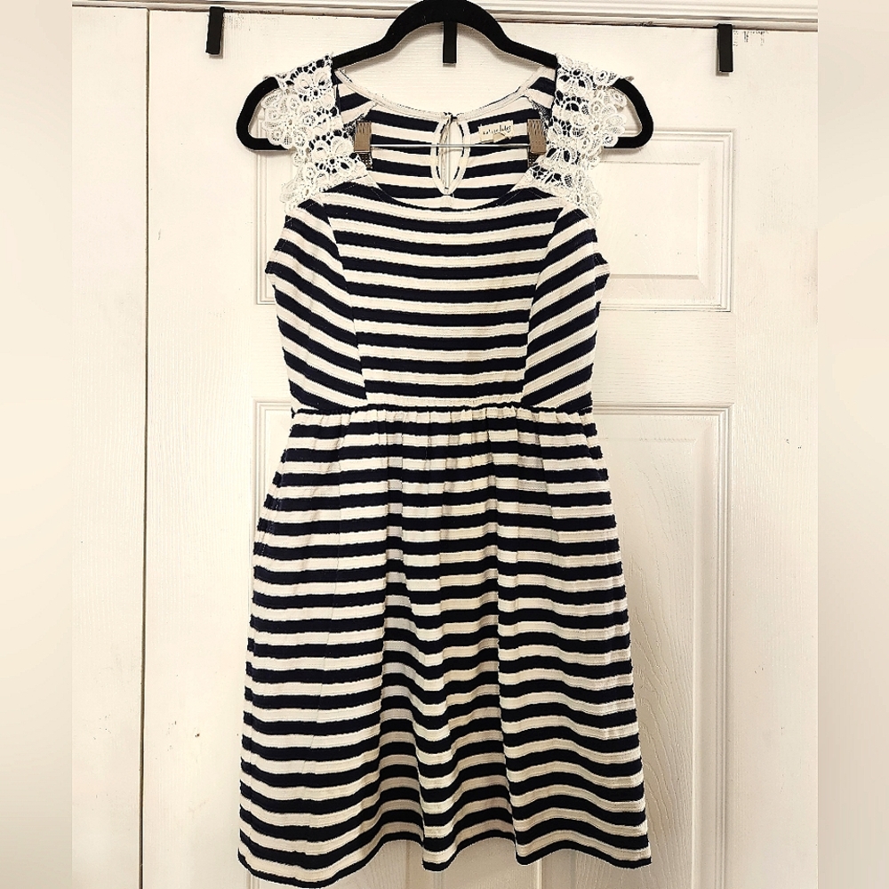 Maison Jules Blue and White Dress